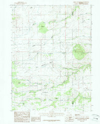 Download a high-resolution, GPS-compatible USGS topo map for Green Top Mountain, WY (1987 edition)