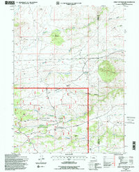 Download a high-resolution, GPS-compatible USGS topo map for Green Top Mountain, WY (1996 edition)