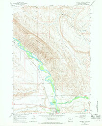 preview thumbnail of historical topo map of Big Horn County, WY in 1966