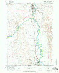 Download a high-resolution, GPS-compatible USGS topo map for Greybull South, WY (1969 edition)