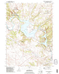 Download a high-resolution, GPS-compatible USGS topo map for Guernsey Reservoir, WY (1995 edition)