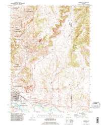 Download a high-resolution, GPS-compatible USGS topo map for Guernsey, WY (1995 edition)