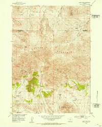 Download a high-resolution, GPS-compatible USGS topo map for Guffy Peak, WY (1953 edition)