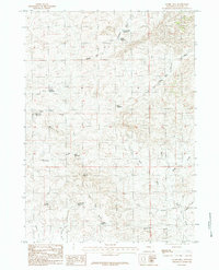 Download a high-resolution, GPS-compatible USGS topo map for Gumbo Hill, WY (1984 edition)