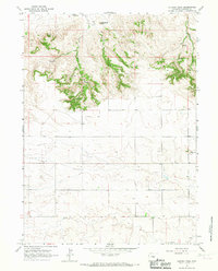 Download a high-resolution, GPS-compatible USGS topo map for Gurney Peak, WY (1967 edition)