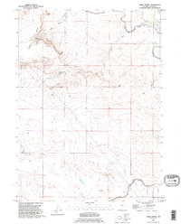 preview thumbnail of historical topo map of Goshen County, WY in 1990