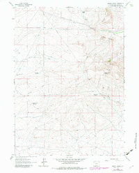 Download a high-resolution, GPS-compatible USGS topo map for Hadsell Spring, WY (1982 edition)