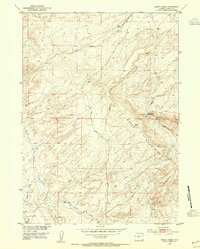 Download a high-resolution, GPS-compatible USGS topo map for Happy Spring, WY (1954 edition)