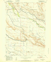 Download a high-resolution, GPS-compatible USGS topo map for Harris Bridge, WY (1952 edition)