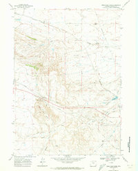 Download a high-resolution, GPS-compatible USGS topo map for Hells Half Acre, WY (1973 edition)