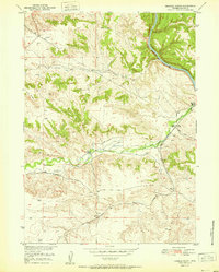 Download a high-resolution, GPS-compatible USGS topo map for Herman Ranch, WY (1951 edition)