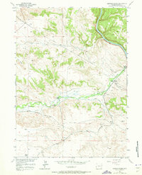 Download a high-resolution, GPS-compatible USGS topo map for Herman Ranch, WY (1973 edition)