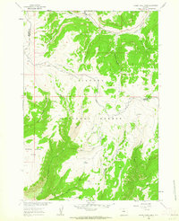 Download a high-resolution, GPS-compatible USGS topo map for Hidden Tepee Creek, WY (1962 edition)
