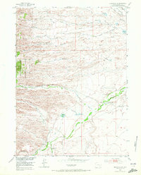 Download a high-resolution, GPS-compatible USGS topo map for Hightower SW, WY (1972 edition)