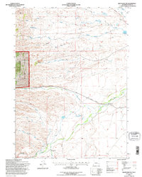 Download a high-resolution, GPS-compatible USGS topo map for Hightower SW, WY (1996 edition)