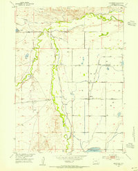 Download a high-resolution, GPS-compatible USGS topo map for Hightower, WY (1954 edition)