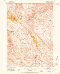 Download a high-resolution, GPS-compatible USGS topo map for Hillberry Rim, WY (1953 edition)