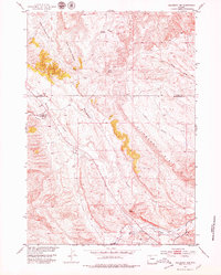 Download a high-resolution, GPS-compatible USGS topo map for Hillberry Rim, WY (1979 edition)