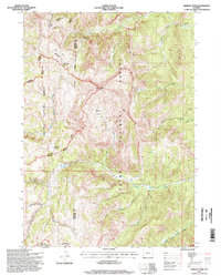 preview thumbnail of historical topo map of Sublette County, WY in 1996