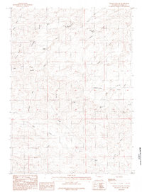 Download a high-resolution, GPS-compatible USGS topo map for Holdup Hollow, WY (1984 edition)
