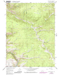 Download a high-resolution, GPS-compatible USGS topo map for Horatio Rock, WY (1984 edition)