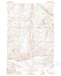 Download a high-resolution, GPS-compatible USGS topo map for Horner Creek, WY (1988 edition)