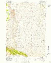 preview thumbnail of historical topo map of Johnson County, WY in 1954
