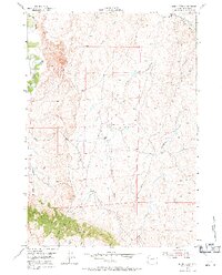 Download a high-resolution, GPS-compatible USGS topo map for House Creek, WY (1971 edition)