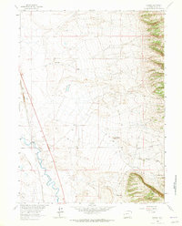 Download a high-resolution, GPS-compatible USGS topo map for Howell, WY (1965 edition)