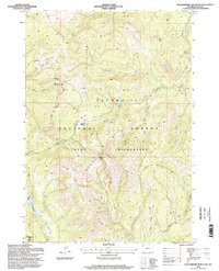 Download a high-resolution, GPS-compatible USGS topo map for Huckleberry Mountain, WY (1998 edition)