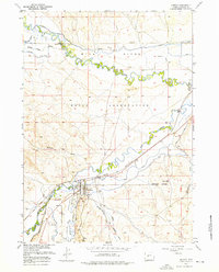 Download a high-resolution, GPS-compatible USGS topo map for Hudson, WY (1976 edition)