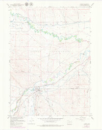 Download a high-resolution, GPS-compatible USGS topo map for Hudson, WY (1979 edition)