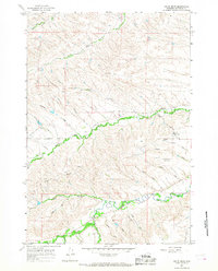 Download a high-resolution, GPS-compatible USGS topo map for Hultz Draw, WY (1968 edition)