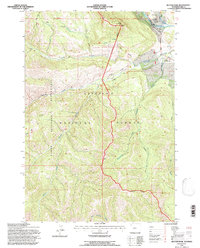 Download a high-resolution, GPS-compatible USGS topo map for Hunter Peak, WY (1997 edition)