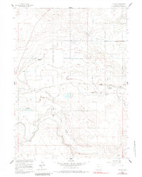 Download a high-resolution, GPS-compatible USGS topo map for Huntley, WY (1984 edition)
