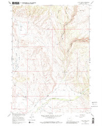 Download a high-resolution, GPS-compatible USGS topo map for Hyatt Ranch, WY (1985 edition)