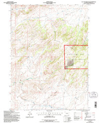 preview thumbnail of historical topo map of Natrona County, WY in 1992