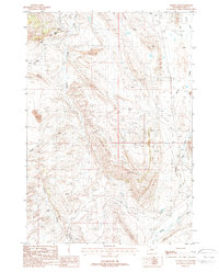 preview thumbnail of historical topo map of Park County, WY in 1987