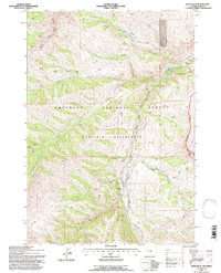preview thumbnail of historical topo map of Park County, WY in 1991