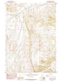 Download a high-resolution, GPS-compatible USGS topo map for Iron Creek, WY (1985 edition)