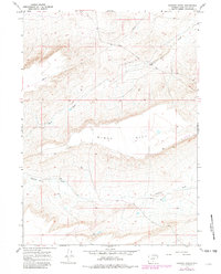 Download a high-resolution, GPS-compatible USGS topo map for Jawbone Ranch, WY (1981 edition)