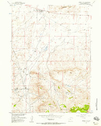 Download a high-resolution, GPS-compatible USGS topo map for Jeffrey City, WY (1958 edition)