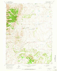 Download a high-resolution, GPS-compatible USGS topo map for Jelm Mountain, WY (1965 edition)