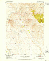 Download a high-resolution, GPS-compatible USGS topo map for Jenkins Mountain, WY (1953 edition)
