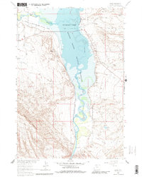 preview thumbnail of historical topo map of Big Horn County, WY in 1964
