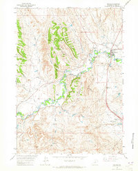 Download a high-resolution, GPS-compatible USGS topo map for Kaycee, WY (1965 edition)