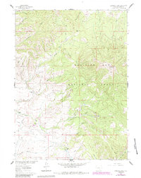 Download a high-resolution, GPS-compatible USGS topo map for Kennaday Peak, WY (1984 edition)