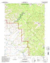 Download a high-resolution, GPS-compatible USGS topo map for Kennaday Peak, WY (1996 edition)