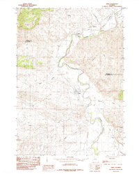 Download a high-resolution, GPS-compatible USGS topo map for Kirby, WY (1985 edition)