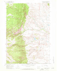 preview thumbnail of historical topo map of Johnson County, WY in 1967